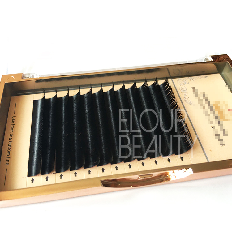Best seller low price volume Korean silk mink eyelash extensions ES26